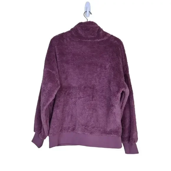 Spyder Womens L Bailey Faux Shearling Jacket in Tulipwood Purple NEW - Picture 3 of 11